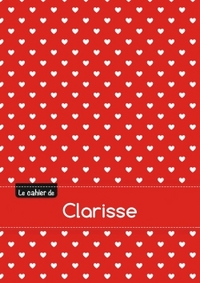 Le cahier de Clarisse - Blanc, 96p, A5 - Petits c urs