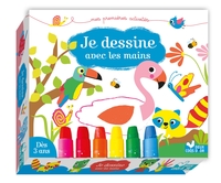 Je dessine avec les mains - coffret avec pastels soie