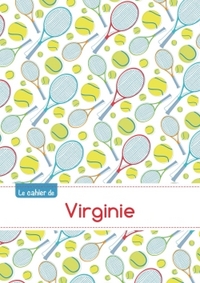 CAHIER VIRGINIE BLANC,96P,A5 TENNIS