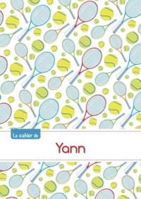 CAHIER YANN BLANC,96P,A5 TENNIS