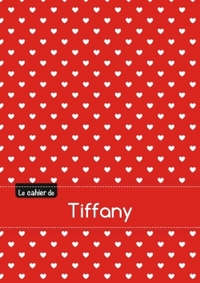 CAHIER TIFFANY BLANC,96P,A5 PETITSCoeURS