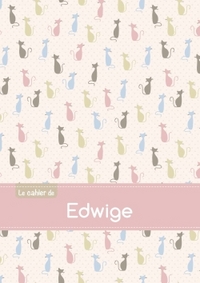 Le cahier d'Edwige - Blanc, 96p, A5 - Chats
