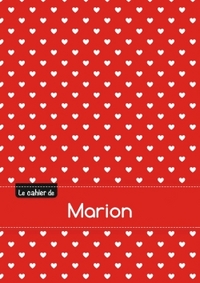 CAHIER MARION BLANC,96P,A5 PETITSCoeURS