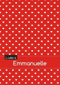 Le cahier d'Emmanuelle - Blanc, 96p, A5 - Petits c urs