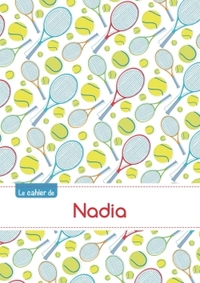 CAHIER NADIA BLANC,96P,A5 TENNIS