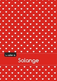 CAHIER SOLANGE BLANC,96P,A5 PETITSCoeURS