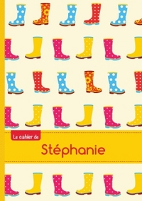 CAHIER STEPHANIE BLANC,96P,A5 BOTTESDEPLUIE