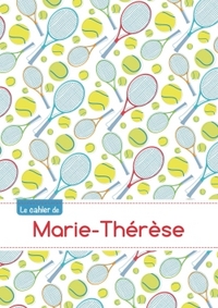 CAHIER MARIE THERESE BLANC,96P,A5 TENNIS