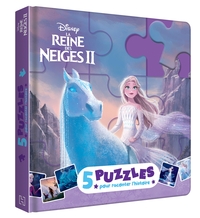 LA REINE DES NEIGES 2 - Mon Petit Livre Puzzle - 5 puzzles 9 pièces - Disney