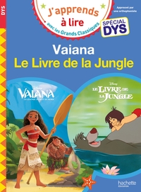DISNEY - VAIANA / LE LIVRE DE LA JUNGLE - SPECIAL DYS (DYSLEXIE)