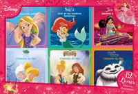 DISNEY PRINCESSES - Coffret 12 livres - 6 Histoires + 6 Coloriages