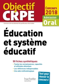 CRPE en fiches : Éducation et système éducatif 2018