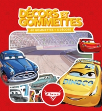 CARS - Décors et Gommettes - 40 gommettes + 4 décors - Disney Pixar