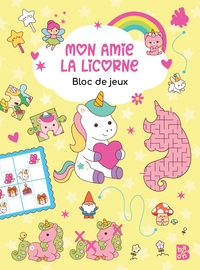 MON AMIE LA LICORNE - BLOC DE JEUX