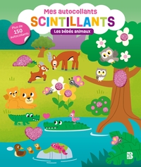 Autocollants scintillants - Les bébés animaux