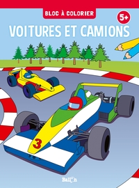 BLOC A COLORIER : VOITURES ET CAMIONS