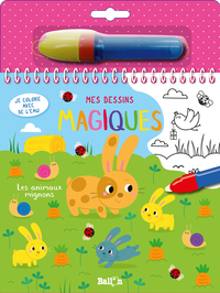Je colorie avec de l'eau - Animaux mignons