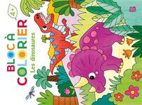 BLOC A COLORIER : LES DINOSAURES