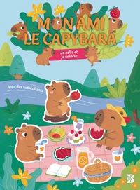 Mon ami le capybara - Je colle et je colorie