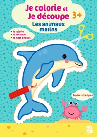Je colorie et je découpe : Les animaux marins