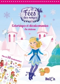 Fées des neiges décalcomanies Au château