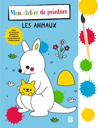 LIVRE A COLORIER AVEC PINCEAU ET AQUARELLES LES ANIMAUX