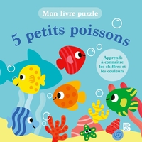 5 petits poissons livre puzzle avec cordelettes