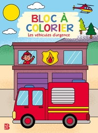 Bloc à colorier : Les véhicules d'urgence