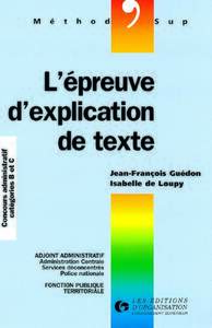 Epreuve D Explic De Texte