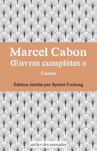 Marcel Cabon Œuvres complètes II