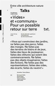 Vides et communs - pour un possible retour sur terre