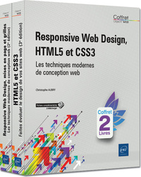 Responsive Web Design, HTML5 et CSS3 - Coffret de 2 livres : Les techniques modernes de conception w
