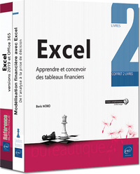 Excel - Coffret de 2 livres :  Apprendre et concevoir des tableaux financiers