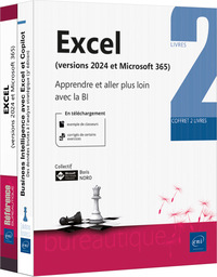 Excel (versions 2024 et Microsoft 365) - Coffret de 2 livres