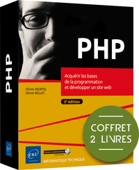 PHP - Coffret de 2 livres : Acquérir les bases de la programmation et développer un site web (3e édi