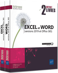 Excel et Word (versions 2019 et Office 365) - Coffret de deux livres