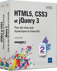 HTML5, CSS3 et jQuery 3 - Coffret de 2 livres : Pour des sites web dynamiques et interactifs