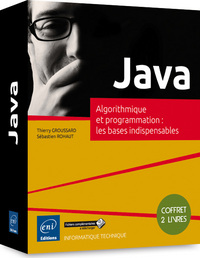 Java - Coffret de 2 livres : Algorithmique et programmation : les bases indispensables