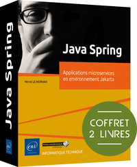 Java Spring - Coffret de 2 livres : Applications microservices en environnement Jakarta