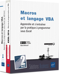 Macros et langage VBA - Coffret de 2 livres : Apprendre et s'entraîner par la pratique à programmer