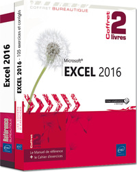 Excel 2016 - Coffret de 2 livres : Le Manuel de référence + le Cahier d'exercices
