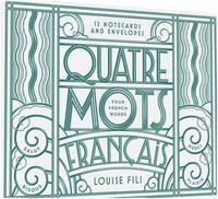 Quatre Mots Francais Notecards /anglais