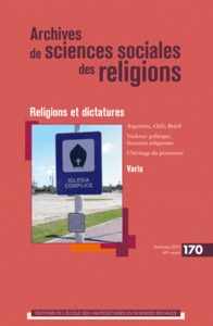 ARCHIVES DE SCIENCES SOCIALES DES RELIGIONS 170