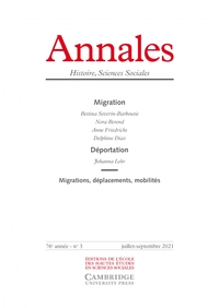 ANNALES. HISTOIRE SCIENCES SOCIALES, N  3/2021-MIGRATIONS