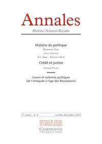 ANNALES. HISTOIRE SCIENCES SOCIALES, N  4/2022