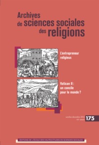 ARCHIVES DE SCIENCES SOCIALES DES RELIGIONS 175 - L'ENTREPRE