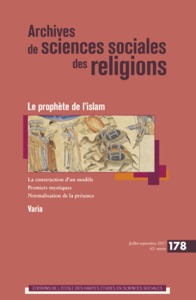 ARCHIVES DE SCIENCES SOCIALES DES RELIGIONS 178  - LE PROPHE