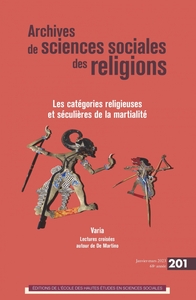 ARCHIVES DES SCIENCES SOCIALES DES RELIGIONS, N  201