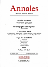 ANNALES. HISTOIRE, SCIENCES SOCIALES 4/2024