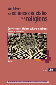 ARCHIVES DE SCIENCES SOCIALES DES RELIGIONS, N 186 - CONVERS